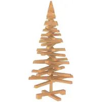 Syfax Albero di Natale in legno KOTKA 90 cm Legno Massello di Pino