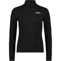 Mons Royale - Prima pelle tecnica in lana merino con collo alto - Cascade Merino Baselayer Mock Neck LS W Black - Taglia S - Nero