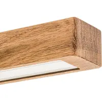 HerzBlut Leonora Lampada a sospensione Down 85 cm Rovere naturale