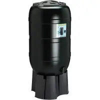 LTPRTZ Serbatoio per l'accumulo di acqua piovana - Raccolta di acqua piovana - Coperchio con sistema di chiusura - Capacità: 210 litri - Colore: verde
