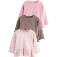 Next Maglietta marrone / rosa / bianco