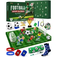 Merkloos Calendario dell'Avvento calcio 2026 - 24 scomparti - Accessori da calcio - Giocattolo