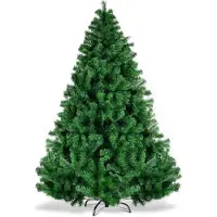 Coast 180 cm Albero di Natale artificiale con 1000 punte aghi in PVC Supporto in metallo e sistema pieghevole Albero di Natale Verde
