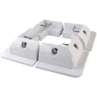 Offgridtec Set di profili angolari ABS bianco 150x150mm