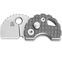 Bestechman Coltello pieghevole Turtle - Beadblasted - Titanium Frag Pattern, grigio