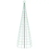 Syfax Albero di Natale LED 300 cm 390 LED Multicolore Acciaio Nero
