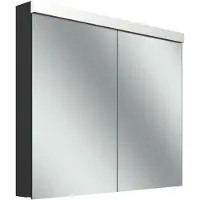 Schneider LOW plus LED armoire de toilette, 2 portes 45/45cm, 895x120x747mm, éclairage en haut, 172.090.02.4401, 172.090.02.4401