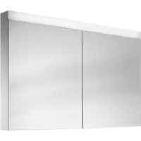 Schneider PATA LED Armoire de toilette, 2 portes 50/50cm, 995x120x756mm, éclairage supérieur variable, 161.100.02.02, 161.100.02.02