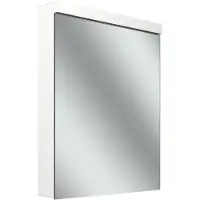 Schneider LOW plus LED armoire de toilette, 1 porte 60cm, butée changeable, 595x120x747mm, prise à droite, éclairage en haut, 172.062.02.0201, 172.062.02.0201