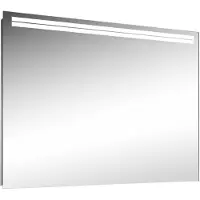 Schneider ARANGA miroir lumineux LED, avec prise de courant, 815x48x700mm, bandeau lumineux en haut, blanc, 160.281.01.0001, 160.281.01.0001