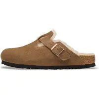 Birkenstock Zoccoli Stretti Boston Shearling Suede Leather