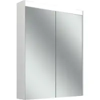 Schneider OBJECT Line Superior LED Armoire de toilette, 2 portes 35/35cm, 695x123x743mm, éclairage supérieur variable, 2 prises de courant, 205.070.02.02, 205.070.02.02