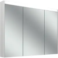 Schneider OBJECT Line Superior LED Armoire de toilette, 3 portes 30/40/30cm, 995x123x743mm, éclairage supérieur variable, 3 prises de courant, 205.101.02.0201, 205.101.02.0201