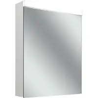 Schneider LOW plus 15 LED armoire de toilette, 1 porte 50cm, butée changeable, 495x147x747mm, prise à gauche, éclairage en haut, 172.251.02.0201, 172.251.02.0201