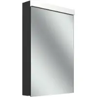 Schneider LOW plus LED armoire de toilette, 1 porte 50cm, butée changeable, 495x120x747mm, prise à droite, éclairage en haut, 172.052.02.44, 172.052.02.44