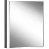 Schneider GLOW classic HCL Armoire de toilette, 1 porte 50cm, charnières à droite, 525x158x731mm, éclairage circulaire, variateur d'intensité en continu, 182.051.02.44, 182.051.02.44