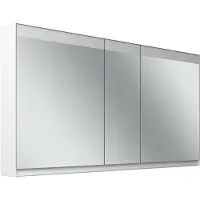Schneider FILO HCL Armoire de toilette, encastrée, bandeau lumineux en haut, 1495x147x759mm, 3 portes, 2 prises de courant, 180.150.02.02, 180.150.02.02