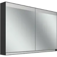 Schneider FILO HCL Armoire de toilette, encastrée, bandeau lumineux en haut, 1195x147x759mm, 2 portes, 2 prises de courant, 180.120.02.44, 180.120.02.44