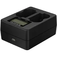 Fujifilm BC-W235 - Doppio Caricabatterie NP-W235 - USB-C - Nero