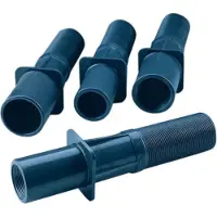 AstralPool 00322 Ø2'' + Int Ø 2'' Int L150mm Tubo da parete in pvc Con attacco filettato Per piscina in cemento 50mm Grigio 150mm Grigio 150mm
