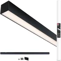 Paulmann Barra luminosa a LED Linion, nera, 100 cm, 3.000 K