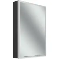 Schneider GLOW D2W armoire de toilette, 1 porte 50cm, charnières à droite, 513x136x736mm, éclairage périphérique, Dim2Warm, 218.051.02.44, 218.051.02.44