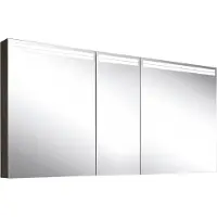 Schneider ARANGA TW Armoire de toilette avec éclairage, 3 portes 60/30/60cm, 1495x120x700mm, bandeaux lumineux en haut, 160.550.02.44, 160.550.02.44