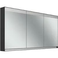 Schneider FILO HCL Armoire de toilette, encastrée, bandeau lumineux en haut, 1495x147x759mm, 3 portes, 2 prises de courant, 180.151.02.44, 180.151.02.44