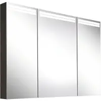 Schneider ARANGA TW Armoire de toilette avec éclairage, 3 portes, 995x120x700mm, bandeaux lumineux en haut, 160.501.02.44, 160.501.02.44