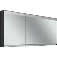 Schneider FILO HCL Armoire de toilette, encastrée, bandeau lumineux en haut, 1795x147x759mm, 3 portes, 2 prises de courant, 180.180.02.44, 180.180.02.44
