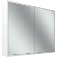 Schneider GLOW D2W armoire de toilette, 2 portes 50/50cm, 1013x136x736mm, éclairage circulaire, Dim2Warm, 218.100.02.02, 218.100.02.02