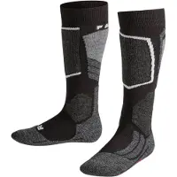 Falke Kid's SK 2 Calze da sci Bambini (27-30, nero/grigio)