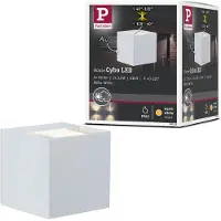 Paulmann Cybo Lampada da parete per esterni a LED, 2.700 K, 8 x 8 cm,