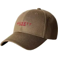 Hackett per uomo. HM0400074 Cappello Contrast Brand verde oliva (OSFA), Casual, Cotone