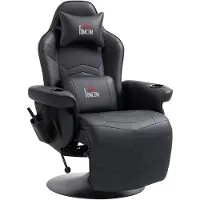 HOMCOM Poltrona relax con funzione massaggio Poltrona TV elettrica con funzione reclinabile
