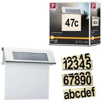 Paulmann Solar numero civico con luce LED, IP44