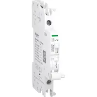 Schneider Electric Contatto ausiliario , interruttore di segnalazione a distanza, Acti9, iOF/SD+OF, da 100mA a 6A, da 24VAC a 415VAC, da 24VDC a 130VDC, connessione superiore e inferiore A9A26909