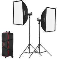 Godox SL100D Kit - Kit luci LED Daylight (2xSL100D e accessori)