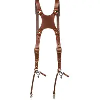 The Hantler L'imbracatura per doppia fotocamera Cognac / Ottone, Regular
