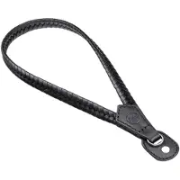 Leica 19694 Cinturino da polso, Leather, Braided, Nero