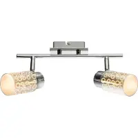 Globo Lighting Lampada da soffitto a LED effetto 3D, spot mobili, L 30 cm
