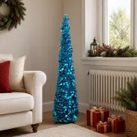 Syfax Albero di Natale pop-up 120 cm PET Blu