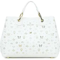 Braccialini Borsa a mano 'Beth Strass' bianco