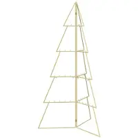 Syfax Albero di Natale in metallo KUOPIO 140 cm Acciaio Oro