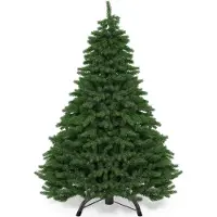 Casaria Albero di Natale Finto Verde 140 cm 470 Punte Incl. Base in Metallo Abete Artificiale PVC Effetto Realistico