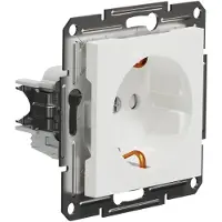 Schneider Electric Presa ASFORA da 16 A con protezione anti-contatto rinforzata, da incasso, bianca EPH2970221D