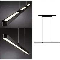 Paulmann URail Lento Lampada LED a sospensione, nero opaco