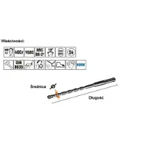 Artpol Trapano per calcestruzzo 22 x 1000 professionale SDS plus