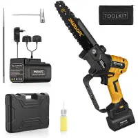 OEM Troncatrice a batteria, diametro di taglio di 8 pollici, motore brushless, 4Ah 4Ah, con due batterie incluse