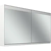 Schneider FILO HCL Armoire de toilette, encastrée, bandeau lumineux en haut, 1395x147x759mm, 2 portes, 2 prises de courant, 180.140.02.02, 180.140.02.02